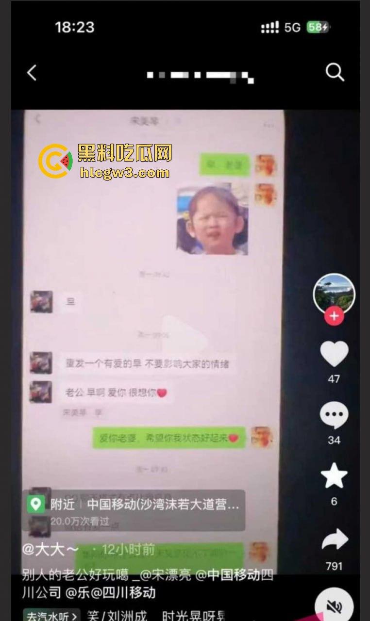 乐山移动高磊爆出轨丑闻!与女下属宋美琴偷情不堪入目,原配曝光不雅聊天和视频,全网炸锅!-7