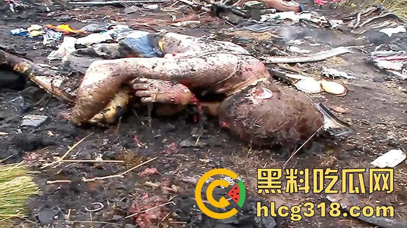 暗网流出尸海现场!马航MH17空难,遍地尸骸裸体女尸触目惊心,航空公司内部罕见画面胆小勿入!-16