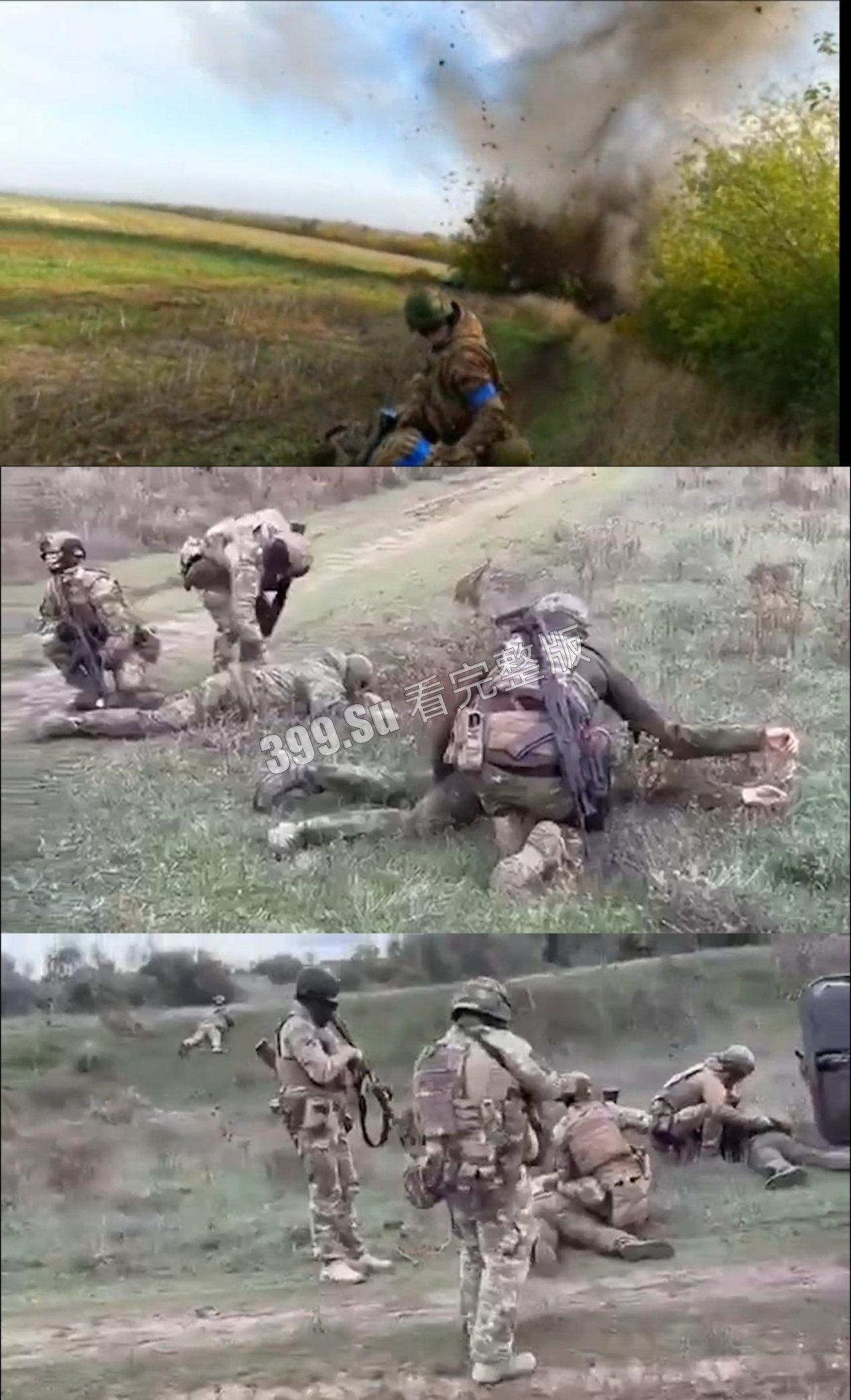 俄乌战争第一视角实录合集 现场只能用惨烈来形容 能留全尸的便算是幸运了 心理承受能力低的瓜友 勿点!!-2