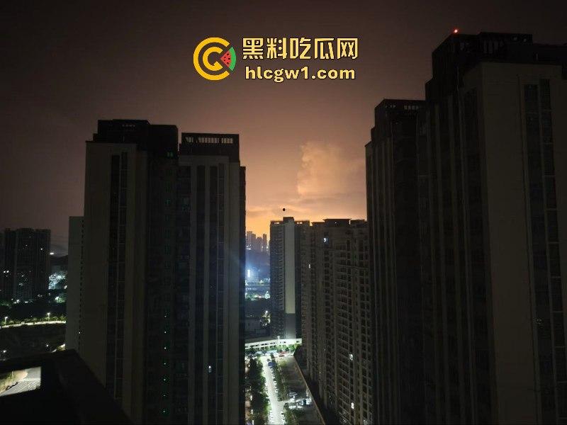 广东惠州大亚湾石化区核电站火光冲天 现场实拍视频流出 这是爆炸还是日出啊？-6