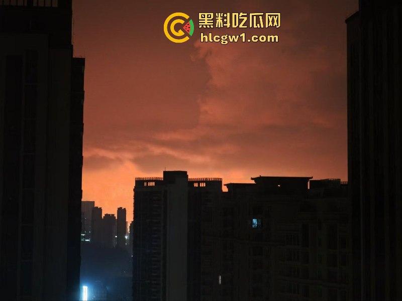 广东惠州大亚湾石化区核电站火光冲天 现场实拍视频流出 这是爆炸还是日出啊？-7