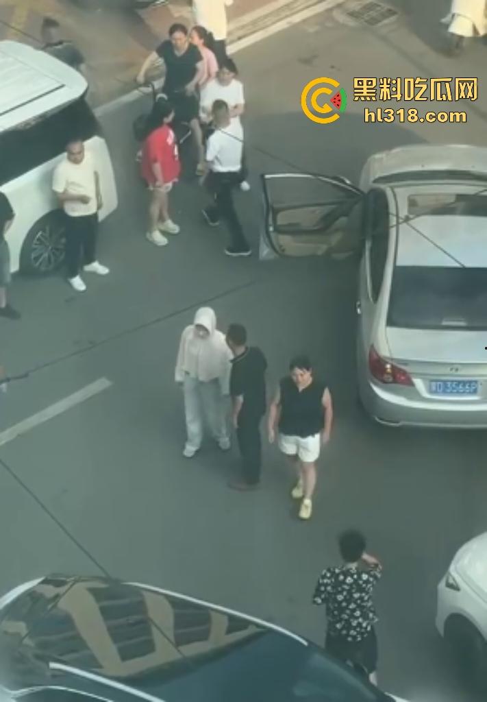 河南许昌长葛停车纠纷变全武行！本地司机狂挥拳痛殴外地车主，全家属拉着外地车主不让走！-6