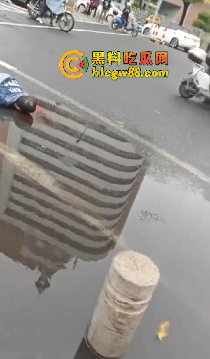 汕头金沙公园惊现飞人现场，尼桑司机神操作，一脚油门把人撞飞五六米，现场目击者吓懵！-6