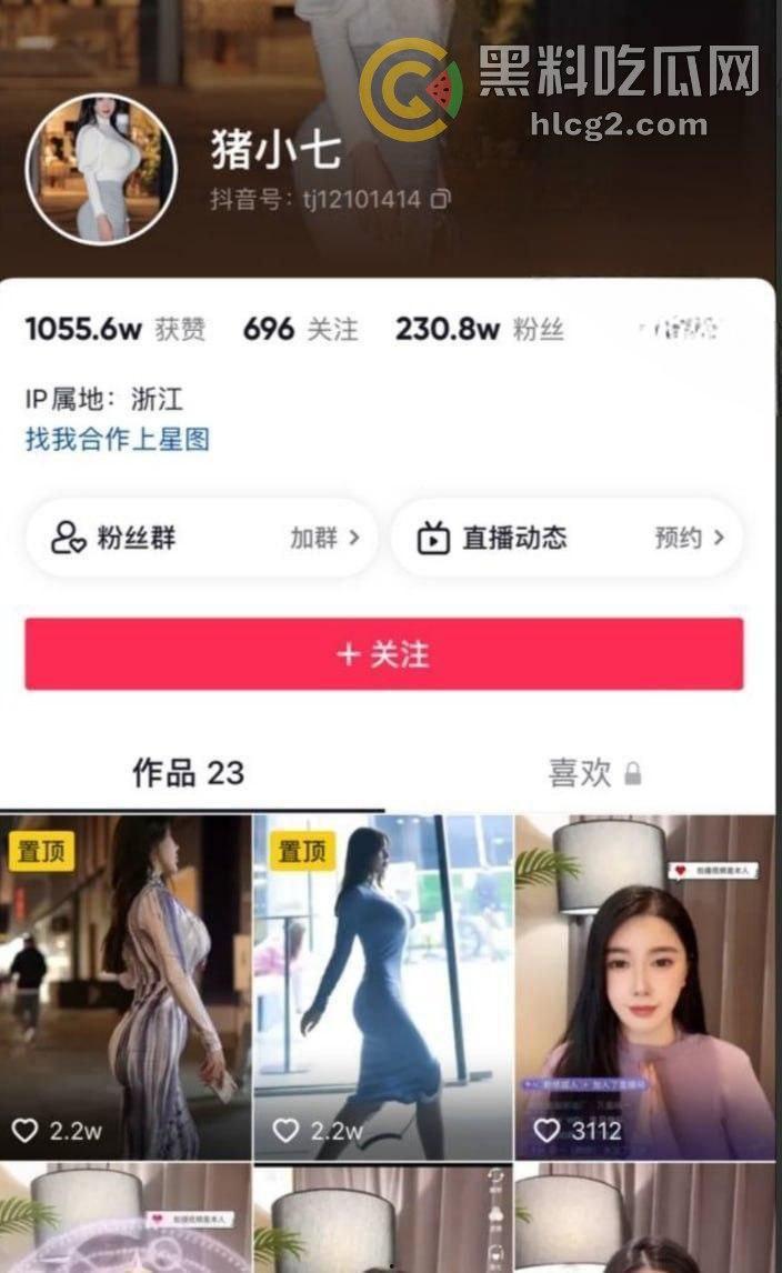 抖音网红「猪小七」巨乳火爆全网！88元门票进粉丝群，想看丰满美胸？-1