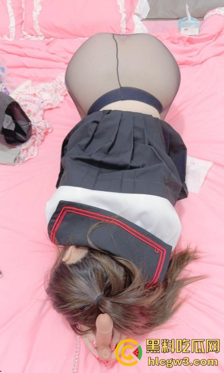 推特【小粉馒头】少萝清纯脸奶狗身，被金主爸爸拽着双马尾疯狂调教，叫得比母狗还浪！-5