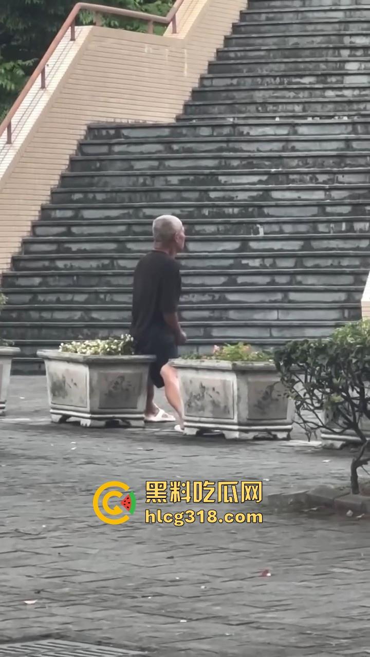 八旬老登公园门口在线打飞机,是不是看到有啥好看的啊姨啊,打得这么起劲,都快撸出火了!-4