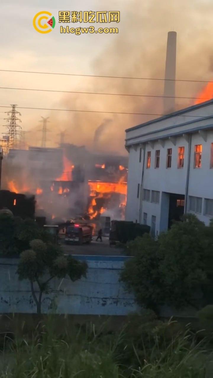 广东潮州星和纸箱厂夜间突发大火 现场浓烟滚滚热浪灼人 从早烧到黑 第一视角视频曝光 有人在喊“救命”?-2