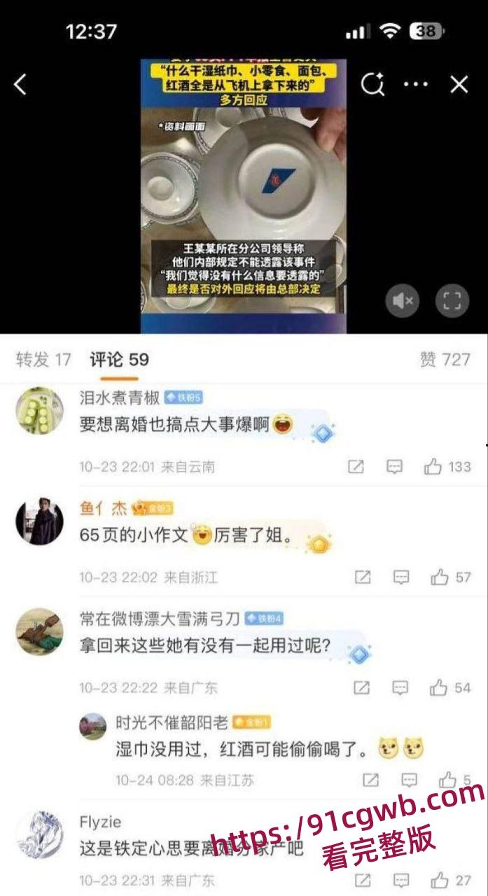 南航空警偷物资养家被老婆65页PPT锤爆 诫勉谈话后神反转 妻子竟被爆出轨视频 剧情太狗血！-25