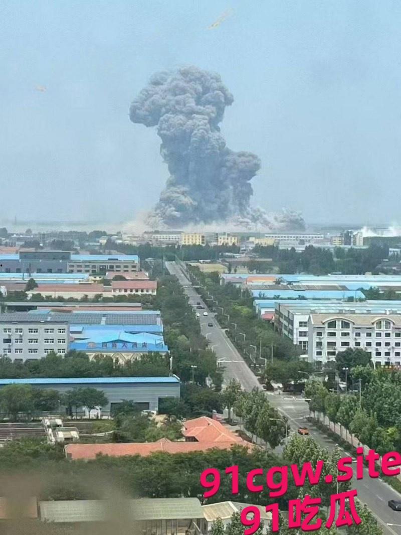 山东高密一杀虫剂化工厂发生大爆炸 现场浓烟滚滚遮天蔽日！-6