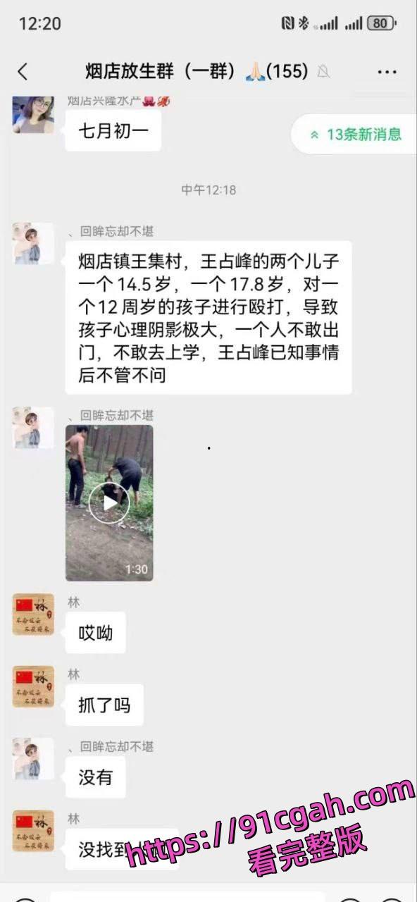 山东聊城临清烟店镇王集村王占峰儿子霸凌12岁孩子事件14岁18岁兄弟轮番殴打-5