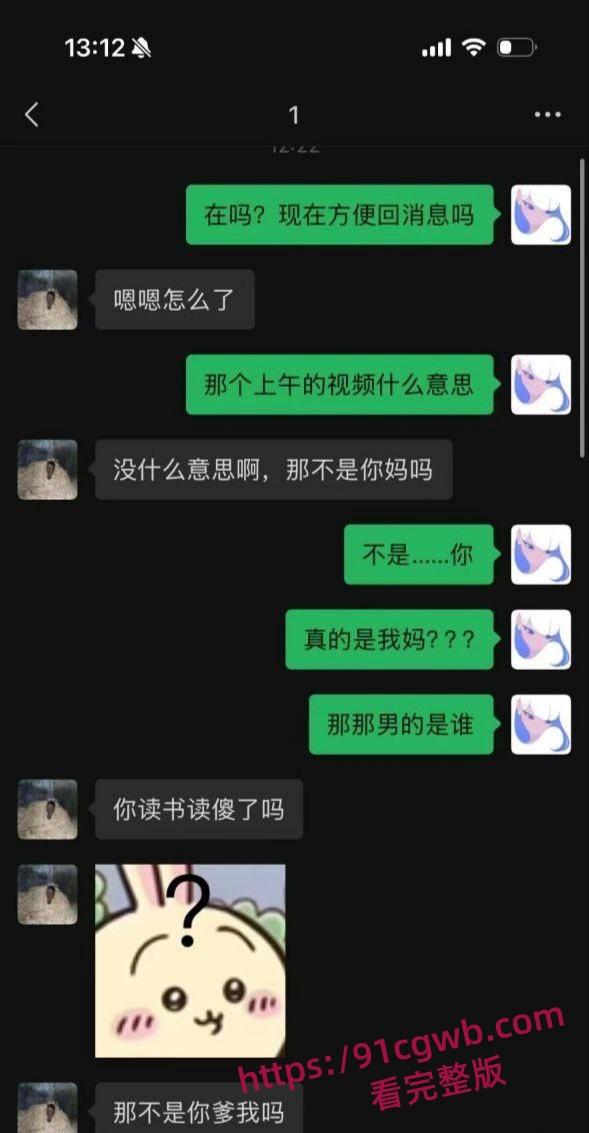 瓜友投稿 同学睡了自己妈妈 岛国剧情发生在现实 视频与聊天记录曝光 极度炸裂-12