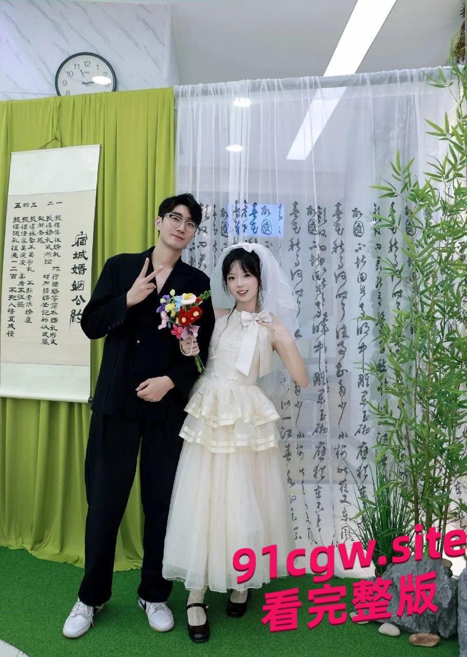 江苏新娘婚纱门事件明天就要嫁人，穿着婚纱赴约深入交流!#绿帽#新婚出轨#性爱视频-8